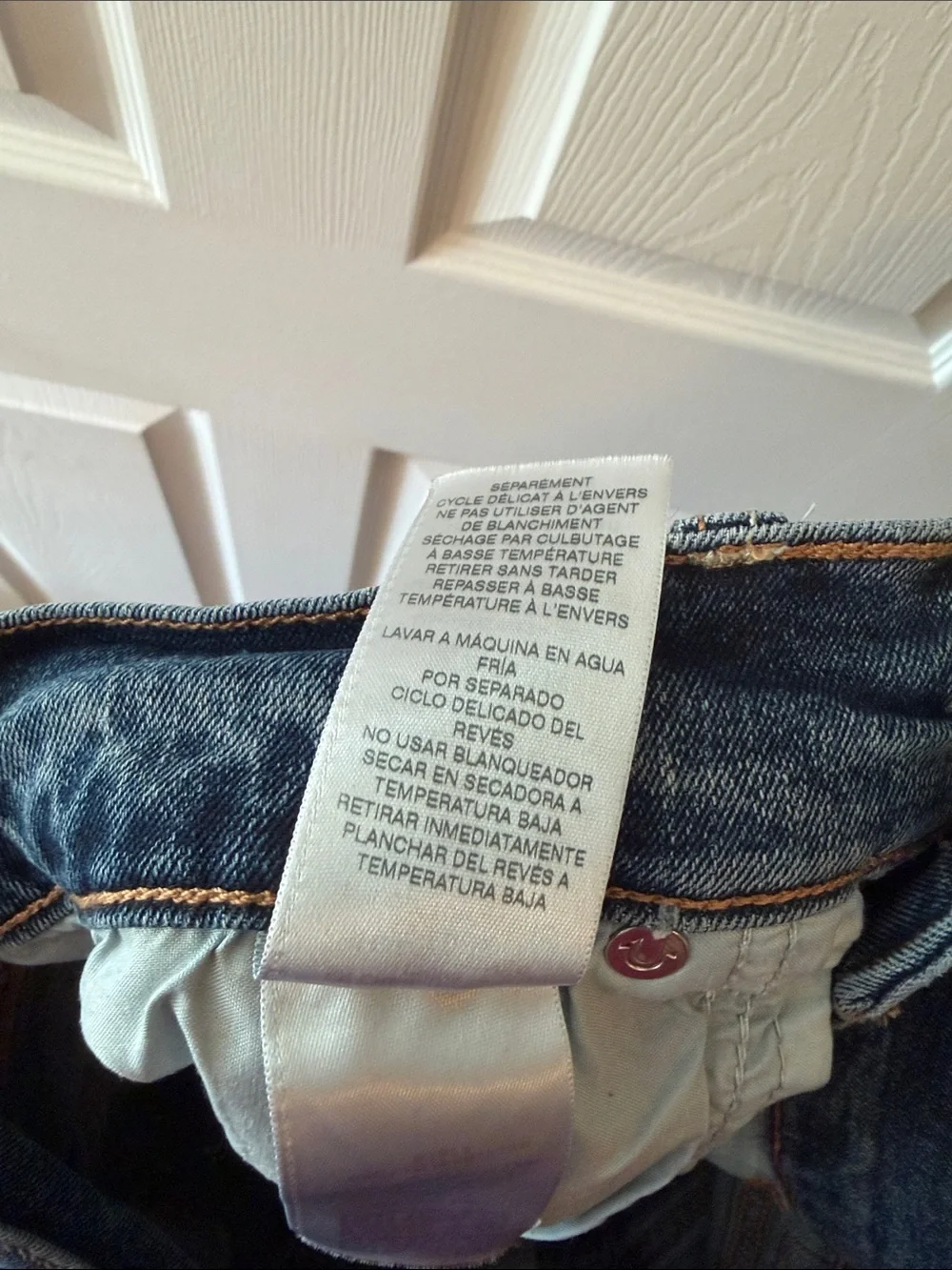 Vintage True Religion Men’s Dark Blue Relaxed Straight Leg Jeans / Ricky
